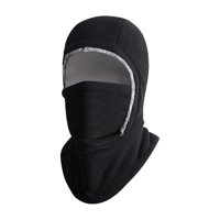 Magideal - Balaclava Invierno Gorro Térmico Máscara Facial Bufanda Cuello Resistente Viento Protección Adecuada Para Deportes Exteriores Ciclismo Esquí Pesca Sen Negro