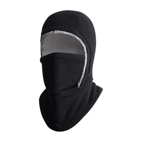 Magideal - Balaclava Invierno Gorro Térmico Máscara Facial Bufanda Cuello Resistente Viento Protección Adecuada Para Deportes Exteriores Ciclismo Esquí Pesca Sen Negro