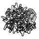 thumbnail image 1 of 20 juegos de clip de hardware de pajarita ajustable de metal para correa de corbata negro, 1 of 5