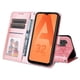 thumbnail image 2 of Funda tipo cartera FOXDOCK para Samsung Galaxy A32 5G , diseño girasol en relieve, cuero PU, cierre magnético, soporte y tarjetero, 2 of 5