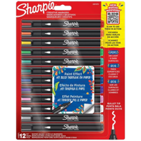 Sharpie - Marcador ® Acrílico Punta Bala 12 Colores Básicos