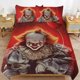thumbnail image 1 of Pennywise Bedding Set Duvet Cover Comfortable and Lightweight Cartoon Bedding 3 Piece Bed Set, 1 of 5
