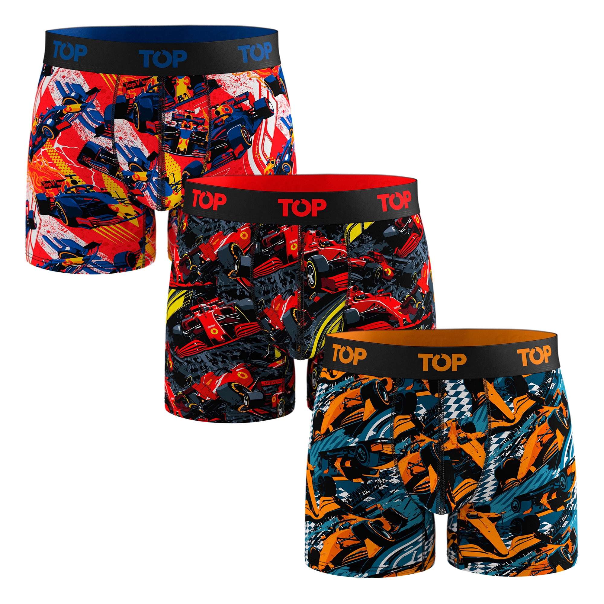 Top - Bóxer Medio Algodón Pack 3 Motores C4