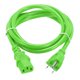 thumbnail image 1 of Uxcell Cable de Alimentación Universal Verde de 6 pies 18 AWG 18/3 C13 a NEMA 5-15P 10A 125V Extensión de 3 Clavijas, 1 of 5