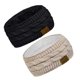 thumbnail image 2 of Diadema cálida de invierno para mujer, forro polar peludo, tejido de cable grueso, calentador de orejas, 2 of 8