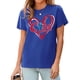 thumbnail image 3 of Camiseta De Béisbol Para Mujer Casual Manga Corta Azul Talla L, 3 of 4