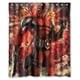 thumbnail image 1 of Cortina de ducha con estampado de Deadpool, juego de cortinas de baño con ganchos, tamaño 60 x 72 pulgadas, 1 of 3