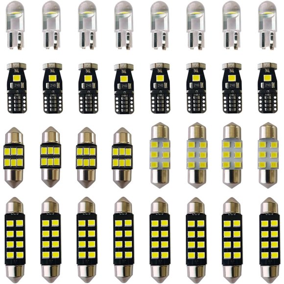 Kit LED interior para auto Yoper, 32 unidades, T10, 29/31/41 mm, 6000 K