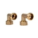 thumbnail image 1 of Hose Elbow Camco de 90 grados para autocaravanas de latón macizo, paquete de 2, 1 of 6