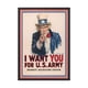 thumbnail image 1 of Cuadro Poster Enmarcado Tio Sam Decorativo, 1 of 1