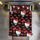 thumbnail image 1 of Hello Kitty Bow 3 Pieces Duvet Cover Set Full Size Super Soft Fade Resistant Microfiber, 1 of 4