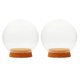 thumbnail image 1 of 2 Uds Cubierta En Forma De Bola De Vidrio Paisaje Terrario Contenedor Tapa Florero 12/15cm, 1 of 5