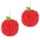 thumbnail image 1 of REGALWOVEN Toallas de Mano de Bola de Chenilla Suave Absorbente y Esponjosa, Toalla Decorativa Peluda con Gancho para Pared para Baño (6 x 6 Pulgadas) Rojo 2 Piezas, 1 of 7