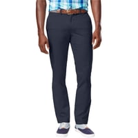 Pantalones Chinos Tommy Hilfiger, Elásticos, Ajustados, Azul Marino, 34 X 32 Pulgadas, Para Hombre
