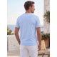 thumbnail image 3 of INSPIRE CHIC Camiseta de Hombre 100% Algodón Manga Corta Camiseta Interior de Verano XL Azul Claro, 3 of 5