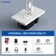 thumbnail image 5 of Salidas USB ELEGRP, 30 W, 6 amperios, USB C, 3 puertos, toma de pared, paquete de 10, 5 of 7
