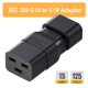 thumbnail image 3 of Adaptador de CA Vellcon C14 a C19, paquete de 5, negro, 3 of 9