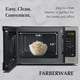 thumbnail image 5 of Horno microondas Farberware, 0.9 pies cúbicos, 900 W de potencia, acero inoxidable, 5 of 6