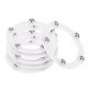 thumbnail image 1 of Uxcell 6 Pcs Soporte Giratorio con Bola de Acero Base Giratoria Lazy Susan 2.17 x 1.57 x 0.23" Blanco, 1 of 4