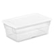 thumbnail image 1 of Caja de almacenamiento Sterilite de 6 cuartos (5.7 L) de plástico transparente x24, 1 of 9