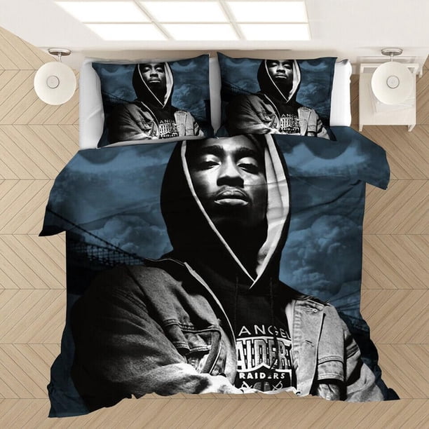 Music Rapper Pac Tupac Quilt Duvet Cover Set Bedding Bedclothes3-Piece Bedding Set