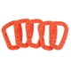 thumbnail image 1 of Pack de 5 Mosquetones para Mochilas, Gancho Llavero con Hebilla en D, Color Naranja, 1 of 3