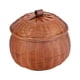 thumbnail image 3 of Caja De Almacenamiento Redonda De Ratán, Canasto De Calabaza Tejida A Mano Para Pastelerías, Hogar, Familia L, 3 of 3
