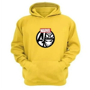 Genérico - Polerón Canguro Avengadores Amarillo Talla M Unisex