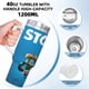 thumbnail image 5 of Cigüeñas Vaso aislado de acero inoxidable con asa, diseño temático, regalo para familia, amigos y fans; incluye pajita y encaja en el portavasos estándar, 40 oz, 5 of 6
