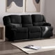 thumbnail image 2 of Bergere Perugia Reclinable 3 Cuerpos Tela Velvet Negro, 2 of 8