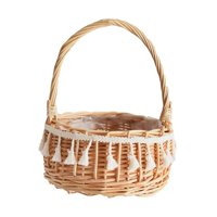 Bothyi - Cesta De Almacenamiento Con Asa Cesta De Picnic Cesta De Niña De Las Flores Para El Dormitorio 11 Cm