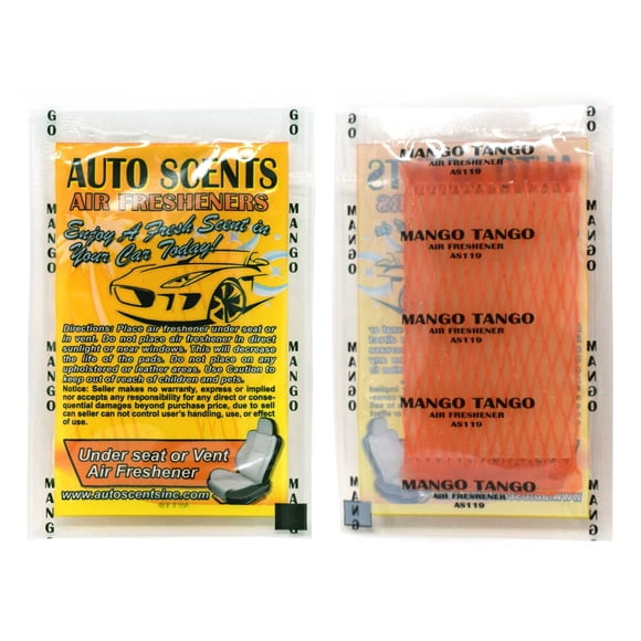 Pastillas aromáticas para auto Donkey Auto Mango Tango (paquete de 15)