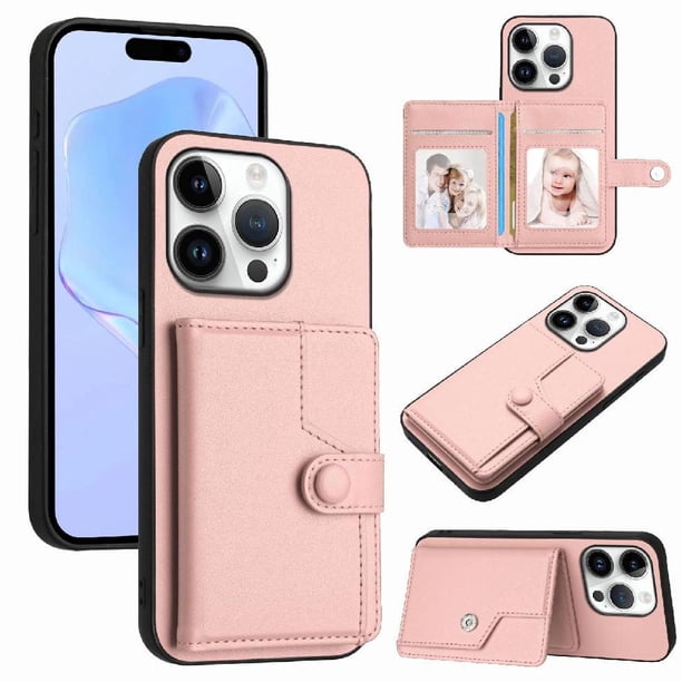 FOXDOCK Funda para iPhone 16 pro con Bloqueo RFID - Diseño Elegante con Cierre de Botón