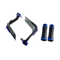 Magideal - Accesorios De Agarre De La Mano De La Motocicleta Accesorios De Agarre Ligero Cubierta De Protección De Goma Modificada Para La Motocicleta Reemplazar Azul