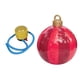 thumbnail image 3 of Bola Inflable De Navidad Accesorios De 20 Pulgadas Bola De Navidad Para Exteriores Festival Jardín Rayas Rojas, 3 of 5