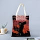thumbnail image 2 of Cuchilla Bolso de tela con estampado de lienzo para mujer, bolsa de compras reutilizable y estética, con cremallera interior, regalo para mujer,38*45cm., 2 of 6