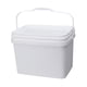thumbnail image 4 of Cubo Rectangular De 10 L, Cubo Multiusos Para Limpieza Del Hogar, Jardinería, Acampada, Color Blanco, 4 of 5