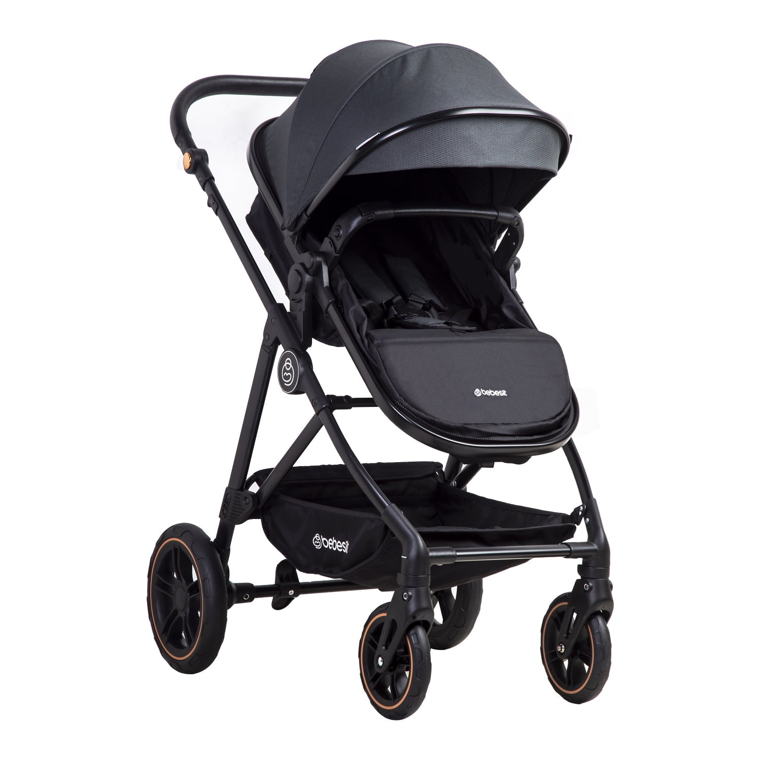 Bebesit - Coche Cuna Paseo Street Gris