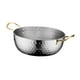 thumbnail image 3 of Olla coreana para ramen, fideos instantáneos, sartén de calentamiento rápido, ollas secas, olla de doble oreja para mariscos, olla de acero inoxidable Plata 18cm, 3 of 5