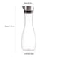 thumbnail image 3 of Botella de jugo transparente de 1,2 l, jarra de agua con tapa, 3 of 5