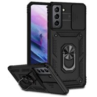 Estuche Gangxun Para Samsung Galaxy S21, Soporte Giratorio 360°, Estilo Mecánico Y Magnético