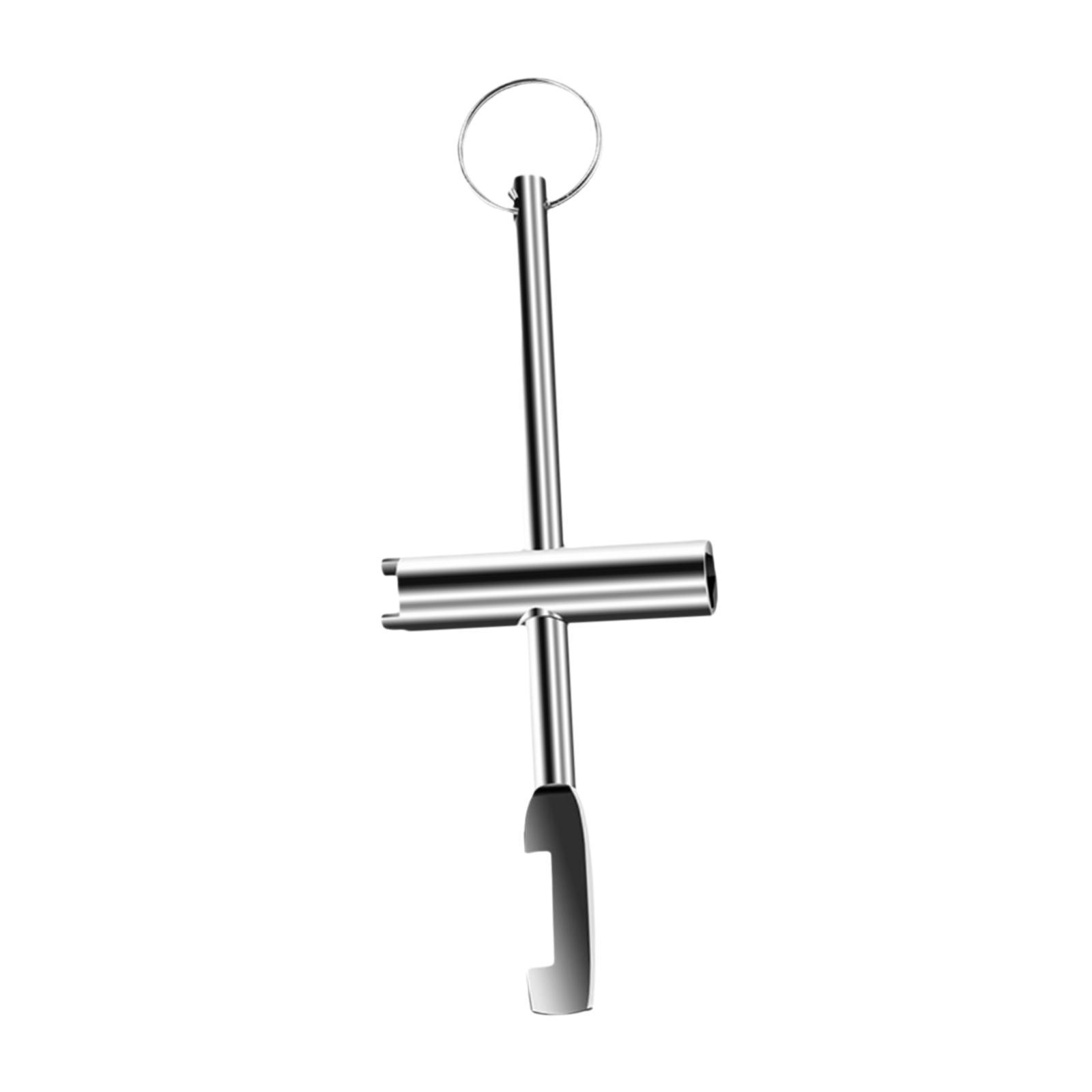 Magideal - Llave De Válvula De Medidor De Agua, Llaves De Bloqueo De Puerta De Elevación Ligeras Multifunción, Llave Triangular Pequeña Para Armario, Fontanería,