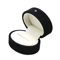 Ioensy - Caja Para Anillos De Boda, Caja Para Guardar Anillos Con Ranura Única Para Fiesta, Boda, San Valentín