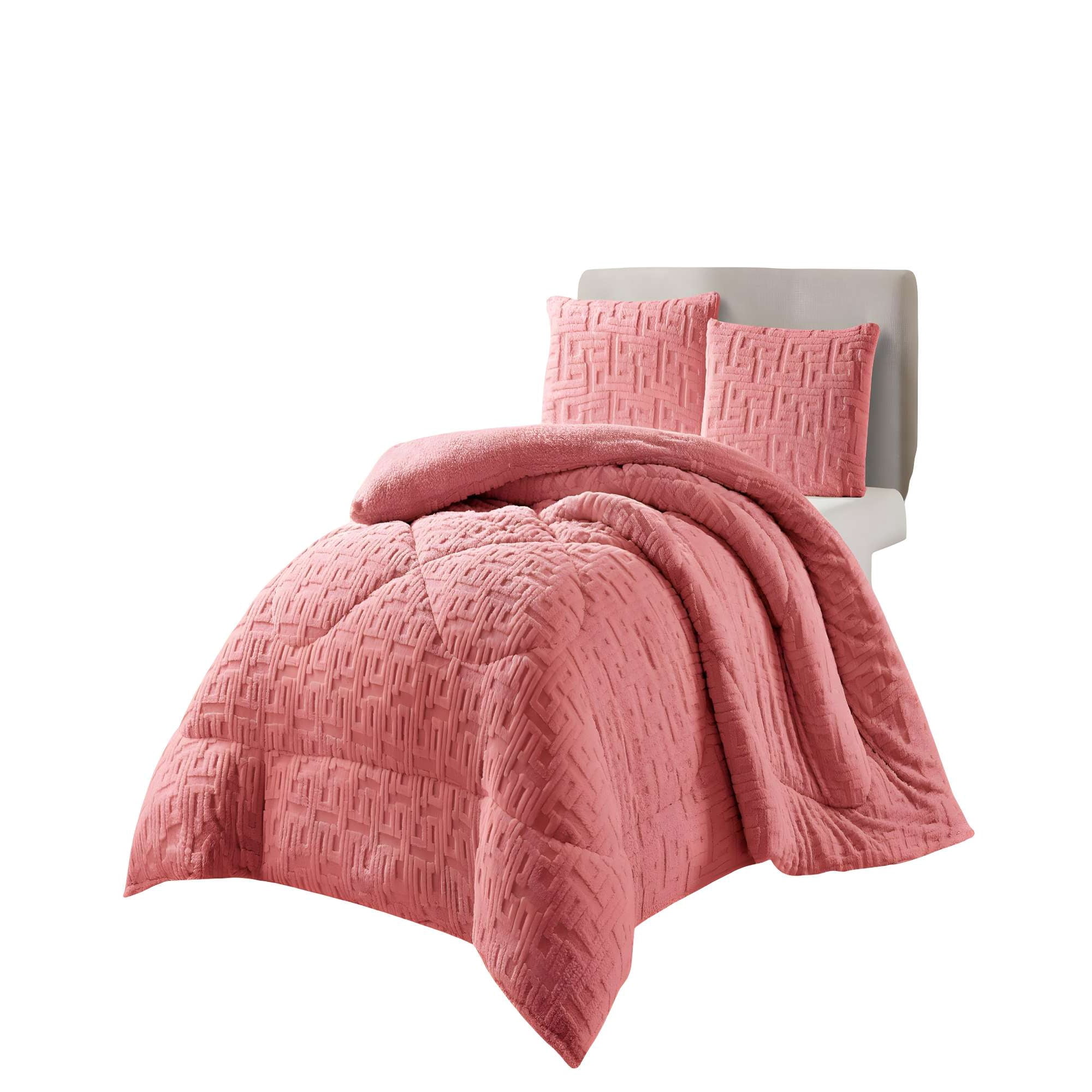 Genérico - Cobertor De Inverno Texturizado Rh King Rosado