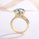 thumbnail image 3 of Anillos Redondos de Moissanita de 10 Quilates para Mujer Anillo de Compromiso de Oro Color D Claridad VVS1 Anillo de Diamante Grande Anillos de Boda Promesa Aniversario de Plata Esterlina 925, 3 of 7