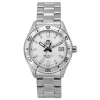Reloj Orient Sports Mako Automático De Buceo Con Esfera Blanca Acero Inoxidable Ra-Ac0Q03S10B Ra-Ac0Q03S30B 200M Para Hombre