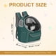thumbnail image 2 of Uxcell Mochila Portátil para Mascotas Pequeñas con Cubierta Transparente, Verde, 2 of 7