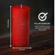 thumbnail image 4 of Juego de 3 velas de columna aromáticas a manzana y canela, rojas, 3 × 6 pulgadas, 4 of 6