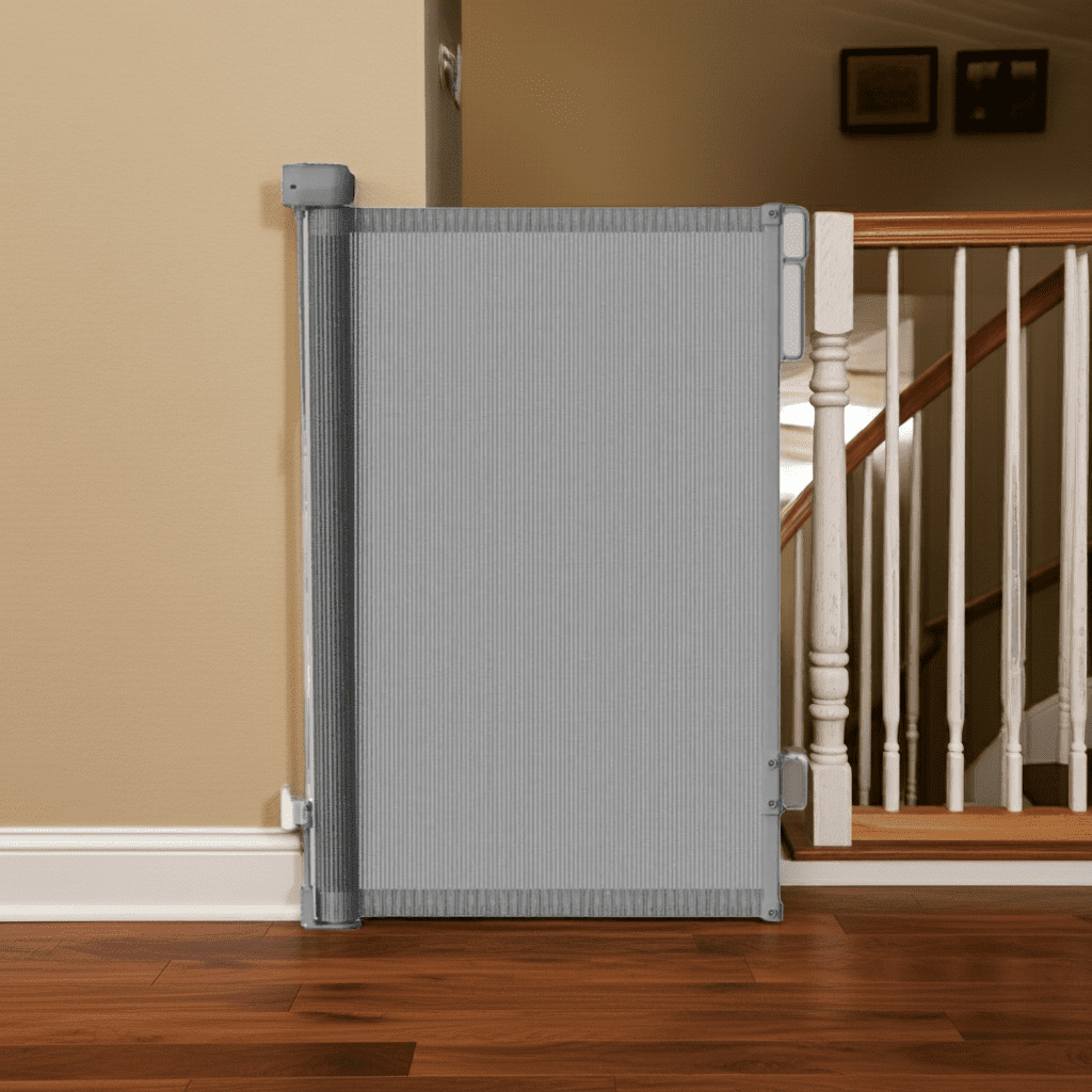 Igpro - Reja Seguridad Ajustable Para Bebe/perros/mascotas Gris