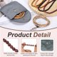 thumbnail image 3 of Uxcell Brazalete de Cuentas de Oración, 6mm de Diámetro 108 Cuentas de Madera Natural Mala Brazaletes Enlace Muñeca con Bolsa para Hombres Mujeres Pulsera Elástica Artesanal, Color Violeta, 3 of 6